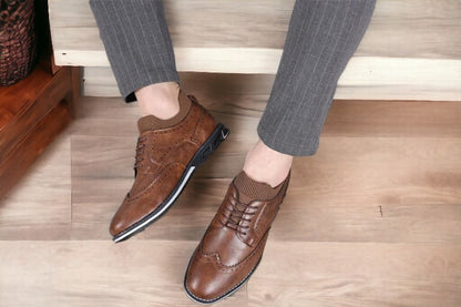 Oxford Classic Slip-On Orthopedic Leather Shoes