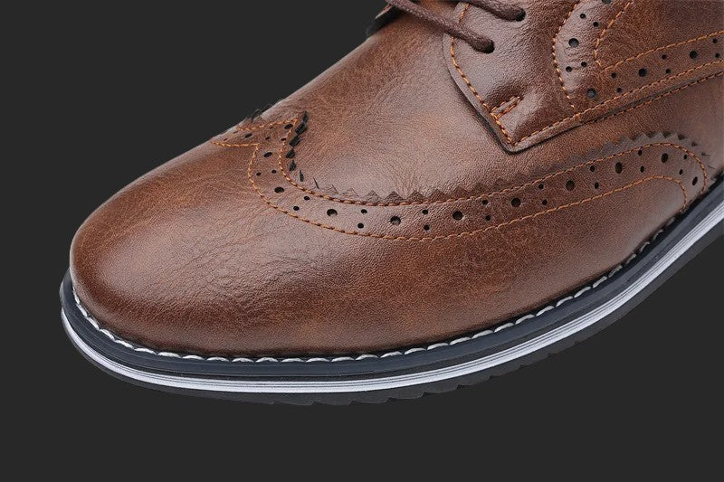 Oxford Classic Slip-On Orthopedic Leather Shoes