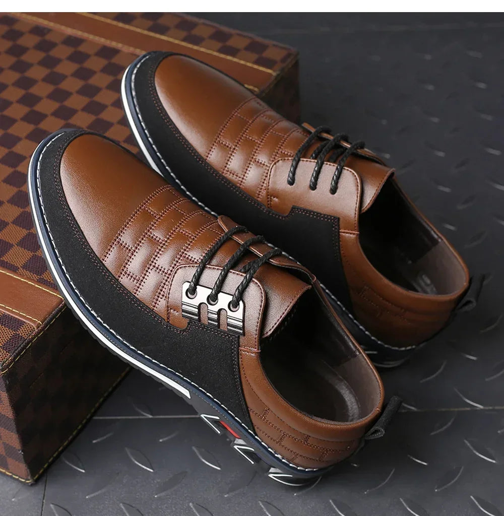 Oxford Derby Orthopedic Leather Shoes